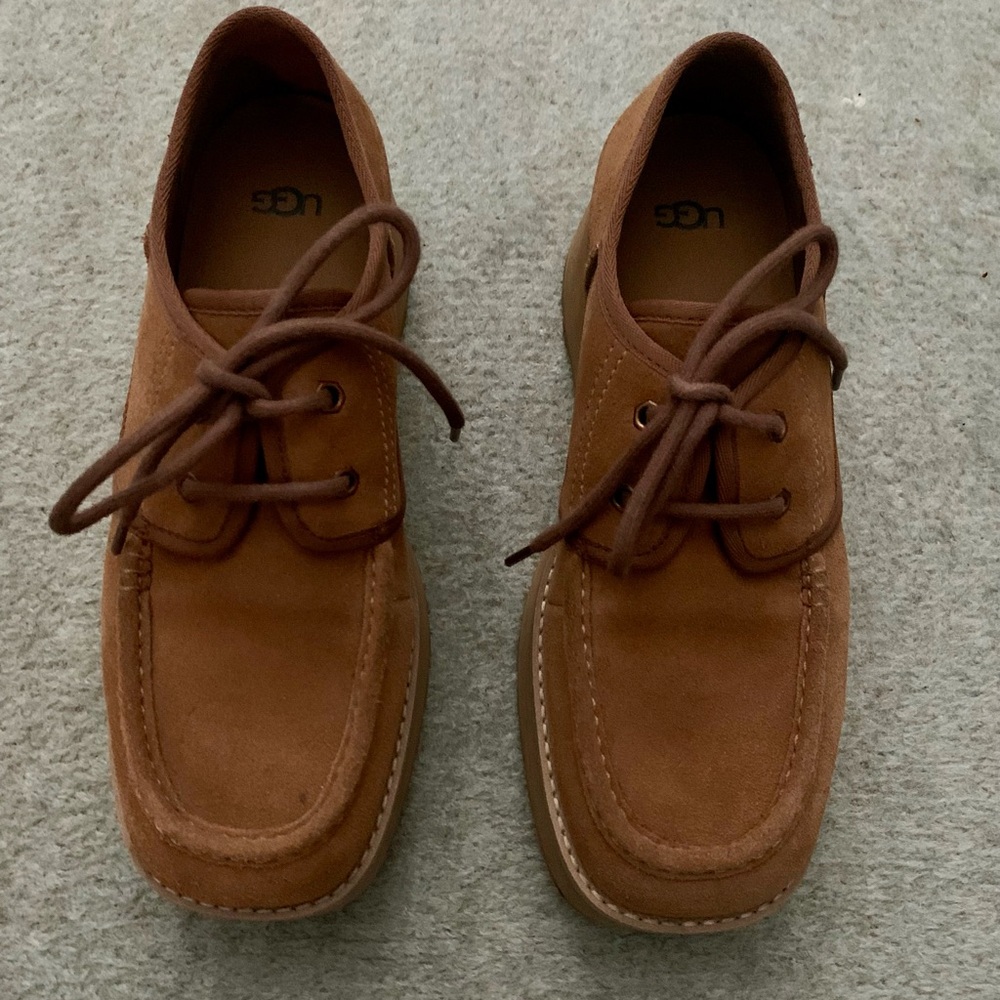 UGG Women's CityFunc Shoes, Chestnut, size 9, suede upper